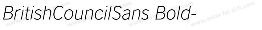 BritishCouncilSans Bold字体转换